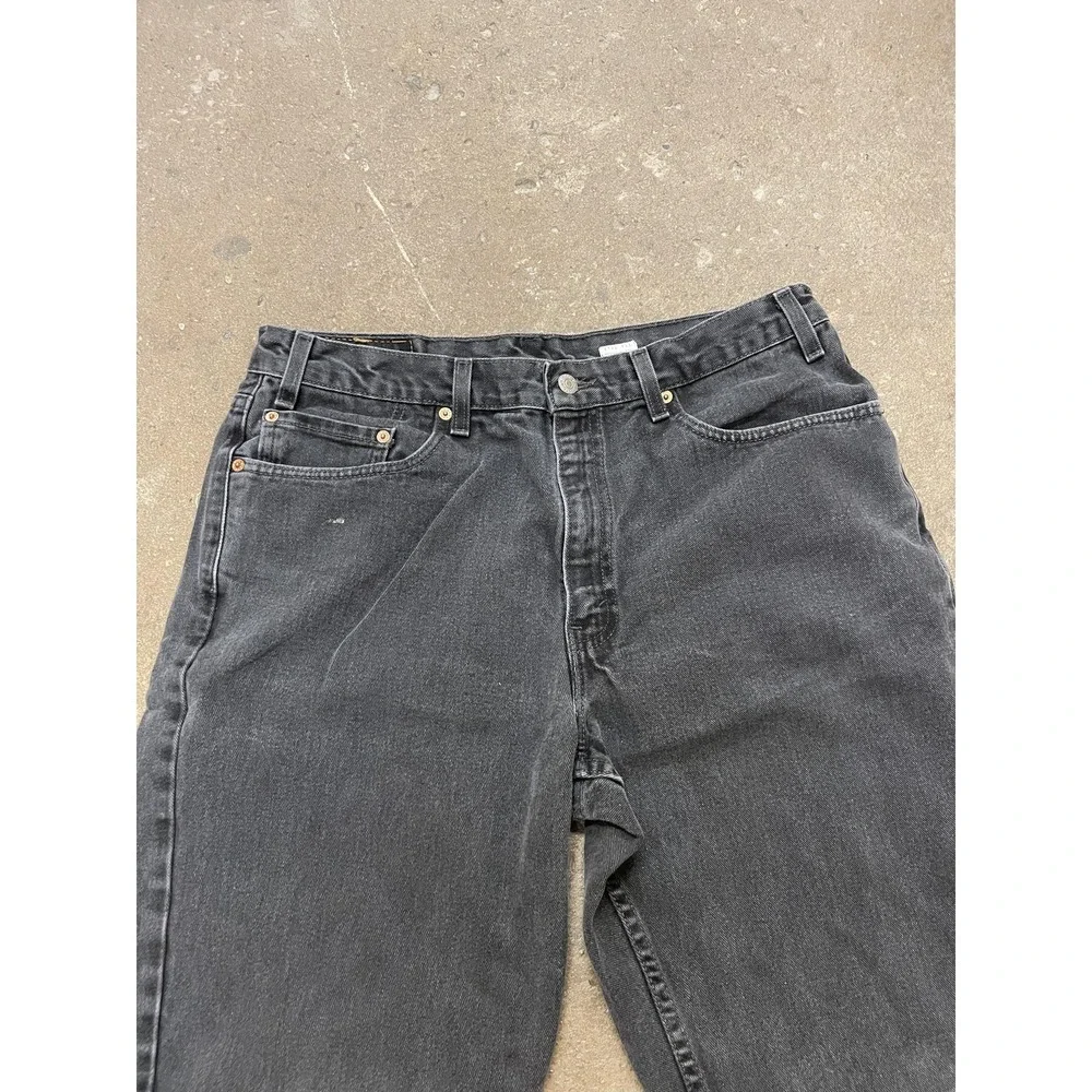 Vintage Levis 550 Jeans Mens 38x32‎ Black Relaxed Fit Tapered Made in USA 90s